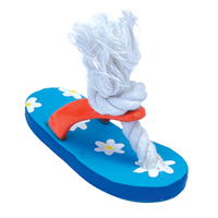 Coastal Li’l Pals Latex Flower Flip Flop Dog Toy 5 in  I019091