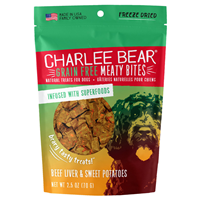 Charlee Bear Grain Free Meaty Bites Beef Liver & Sweet Potatoes 2.5 oz. I019134