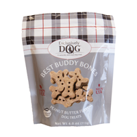Exclusively Dog Best Buddy Bones Peanut Butter Flavor Grain Free Dog Treats 4 oz  I019243