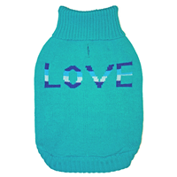 Ethical Products Fashion Pet True LOVE Sweater Teal I019461b