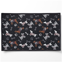 Petrageous Designs Tossed Dogs Tapestry Mat 19 in x 13 in  I019519