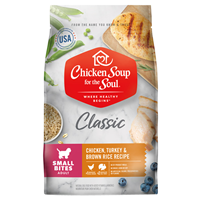 Chicken Soup for the Soul Classic Adult Small Bites Chicken, Turkey & Brown Rice Recipe Dog Food  I019610b