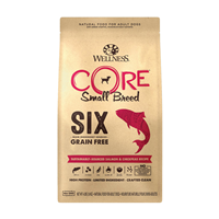 Wellness CORE SIX Small Breed Sustainably-Sourced Salmon & Chickpeas Recipe Dog Food I019745b