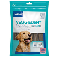 C.E.T. VEGGIEDENT FR3SH Tartar Control Chews for Dogs Large I020220