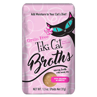 Tiki Cat Grain Free Broths Salmon Pouch 1.3 oz. I020269