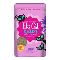 Tiki Cat Kitten Mousse Chicken with Chicken Liver Pouch 2.4 oz. I020270