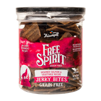 Triumph Free Spirit Grain Free Salmon  & Vegetable Recipe Jerky Bites 20 oz. I021458