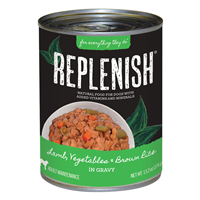Replenish Lamb, Vegetables & Brown Rice in Gravy Canned Dog Food I021518