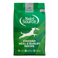 NutriSource Choice Chicken Meal & Barley Recipe Dry Dog Food I021632b