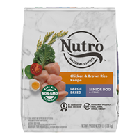 Nutro Wholesome Essentials Large Breed Senior with Farm-Raised Chicken, Brown Rice & Sweet Potato  30 lbs. 92490