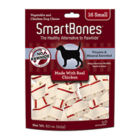 Smart Bones Classic Mini Chicken Bone Chews 16 pk. for Small Dogs 5 -10 lbs I004348