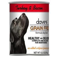 Dave’s Grain-Free Turkey & Bacon Can Food for Dogs I007333