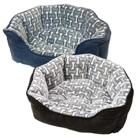 Ethical Sleep Zone Woof Cuddle Bed Burgundy 21" I013544