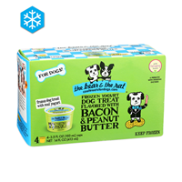 The Bear & The Rat Frozen Yogurt Dog Treat Bacon & Peanut Butter Flavor I014382