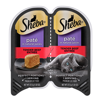 Sheba Perfect Portions Pate beef 2pk I016147