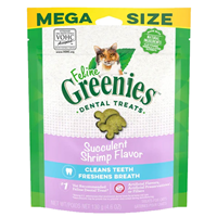 Greenies Feline Adult Cat Dental Treats Succulent Shrimp 4.6 oz I016630