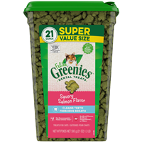 Feline Greenies Dental Treats Savory Salmon 21 oz I017060