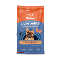 CANIDAE Grain Free PURE Petite Small Breed Raw Coated Dry Formula with Real Salmon I017360