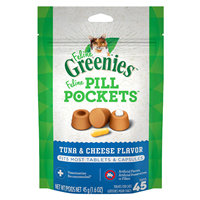 Greenies Pill Pockets for Cats Tuna & Cheese Flavor 45 ct. I018064