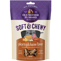 Old Mother Hubbard Soft & Chewy Dog Treats Please&lsquo;N P.B. Bacon Flavor 8 oz