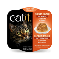 Catit Chicken Dinner with Layer of Beef & Pumpkin 2.8 oz. I019764