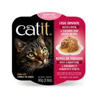 Catit Fish Dinner with Layer of Salmon & Green Beans 2.8 oz I019769