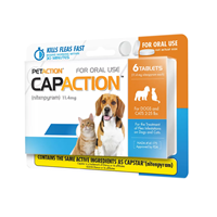 CAPACTION Oral Treatment for Flea Infestation on Dogs 2-25 lbs I020379