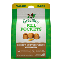 Greenies Pill Pockets for Dogs Capsule Size Peanut Butter Flavor   I021402