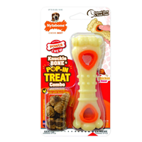 Nylabone Power Chew Knuckle Bone & Pop-In Treat Toy Combo I021549b