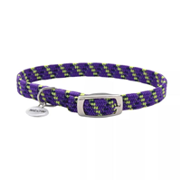 Coastal ElastaCat Purple Reflective Safety Stretch Collar 3/8" x 10" I021552
