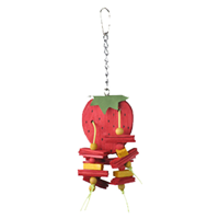 A&E Cage Comapny Happy Beaks Small Strawberry Bird Toy I021610