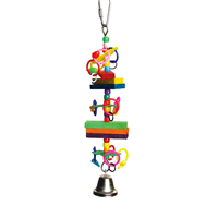 A&E Cage Company Happy Beaks Beads and Blocks Toy  I021612