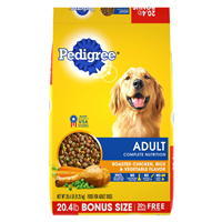 Pedigree Dry Dog Food Adult Roasted Chicken, Rice, & Vegetable Flavor I021882