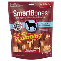 SmartBones Smart Kabobz Dog Chews Vegetable & Chicken 12pk I021950