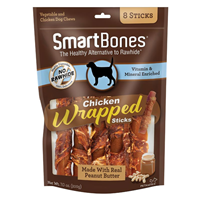 SmartBones Chicken Wrapped Sticks  with Peanut Butter & Vegetable 8pk I021953