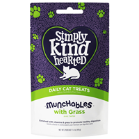 Simply Kind Hearted Munchables with Grass Daily Cat Treats 1.4 oz. I022126