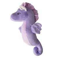 SnugARooz Shelly the Sea Horse 17in. Purple Plush Dog Toy I022140