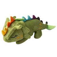 SnugARooz Drowsy the Dragon 14in. Green Plush Dog Toy I022142