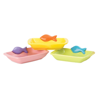 Petrageous Designs Teeny Tiny Fish Cat Food Bowl 2.5 oz I022164