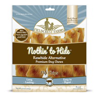 Fieldcrest Farms Nothin&lsquo; To Hide Rawhide Alternative Flip Chips Beef 8pk I022238