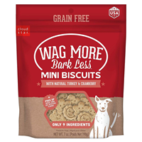 Cloud Star Wag More Bark Less Mini Biscuits with Turkey & Cranberry 7 oz I022268