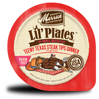 Merrick Grain-Free Lil&lsquo; Plates Teeny Texas Steak Tips Dinner 3.5 oz. I022383