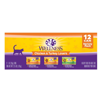 Wellness Complete Health Chicken & Turkey Lovers Variety Pack 12 count I022436