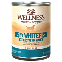 Wellness 95% Whitefish Natural Grain Free Wet Dog Food 13.2 oz. I022437