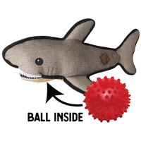 SnugARooz Saul the Shark with Rubber Spikey Ball I022481