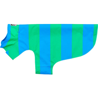 RC Pets Delta Rain Slicker Cyan Stripe I022625b