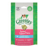 Feline Greenies Dental Treats Savory Salmon Flavor I022743b