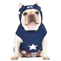 Fetch for Pets Hooded Captain America Hooded Costume  I022912b