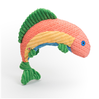 HuggleHounds Raucous Rainbow Trout Knottie  I022991b