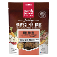 Honest Kitchen Jerky Harvest Mini Bars Beef Recipe with Carrots & Apples 4 oz. I023268